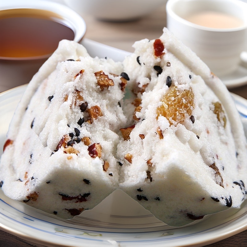 Hakka Love Red Jujube Yam Bazhen Cake Gorgon Cake Fuling Cake Pregnant Women and Elderly Nutritional Cake Heart Snack Substitute