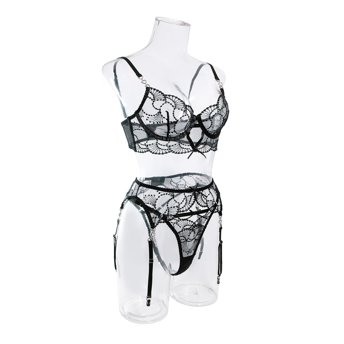 Women's Sexy Solid Color Sexy Lingerie Sets Date Honeymoon Sexy Lingerie display picture 18