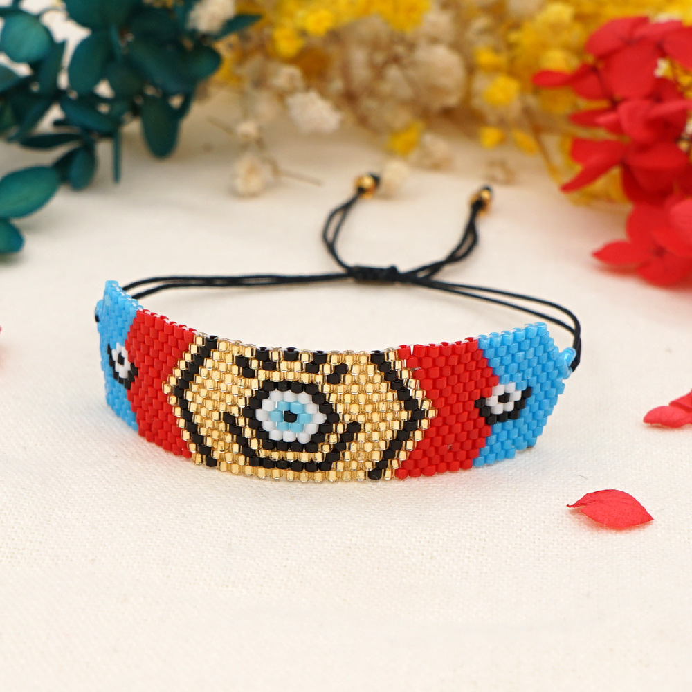 Fashion Contrast Color Geometric Miyuki Beads Bracelet display picture 3