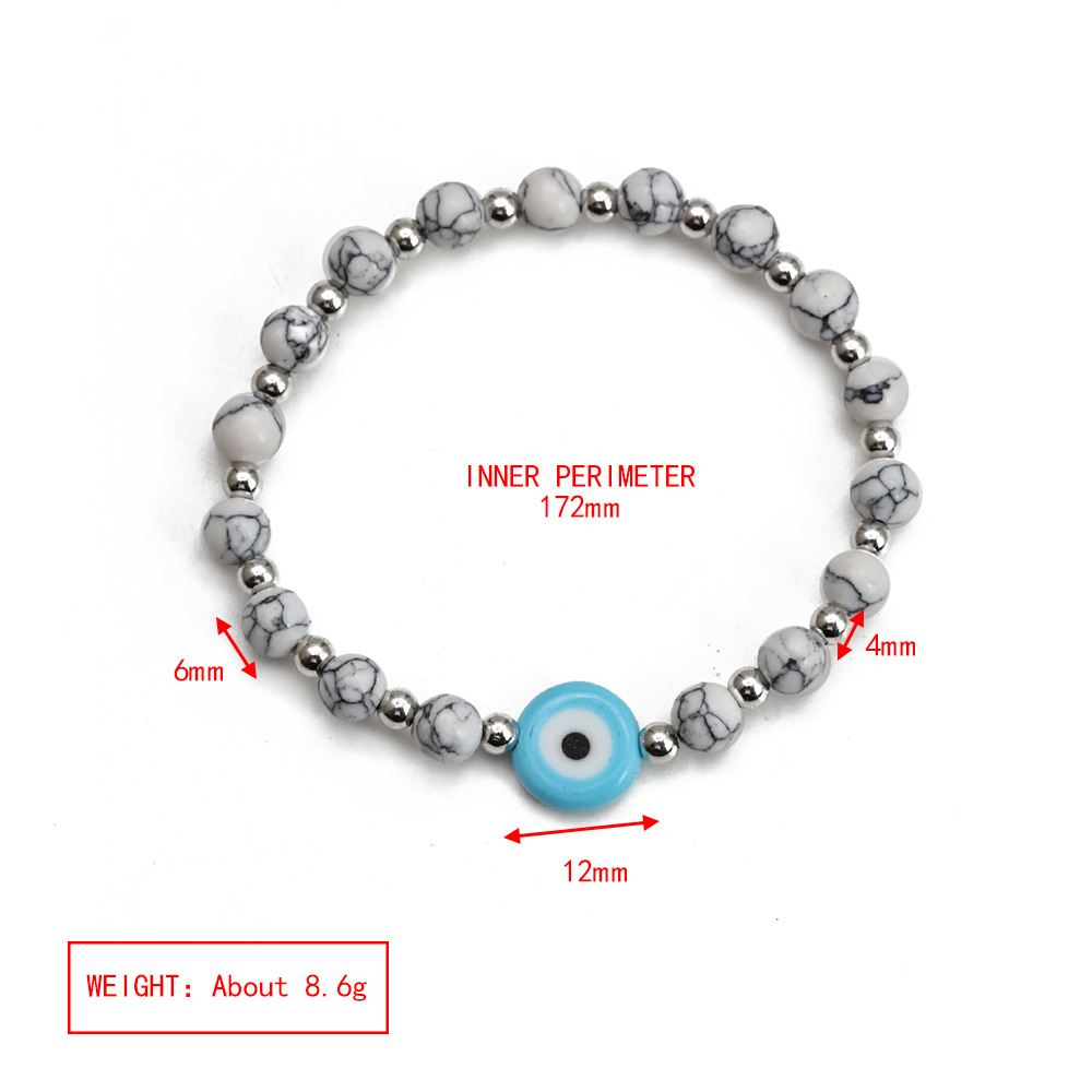 Simple Style Eye Copper Beaded Bracelets 1 Piece