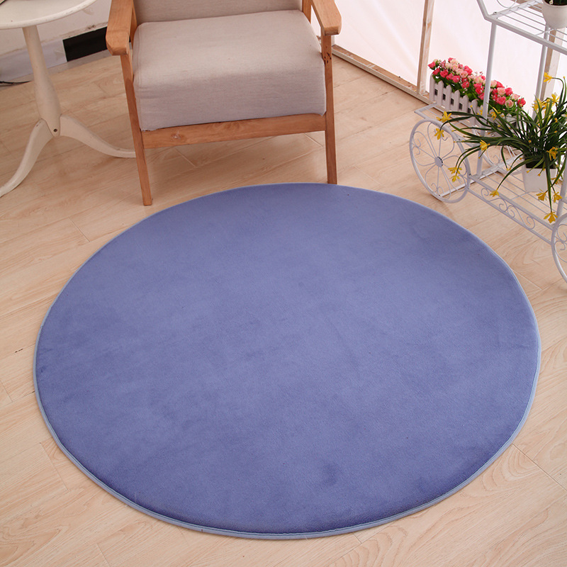 Terciopelo de coral redondo --- azul oscuro