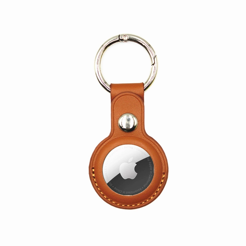[Совместимый с кожаным защитным чехлом AIRTAG Apple AIRTAGs, держатель-брелок, PU кожаный чехол на место]