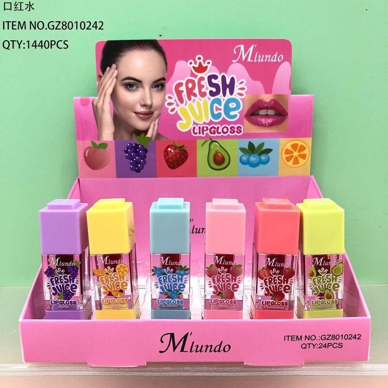 外国貿易のMlundo6色の透明な唇の油はコップの温度変化の口紅をつけません。|undefined