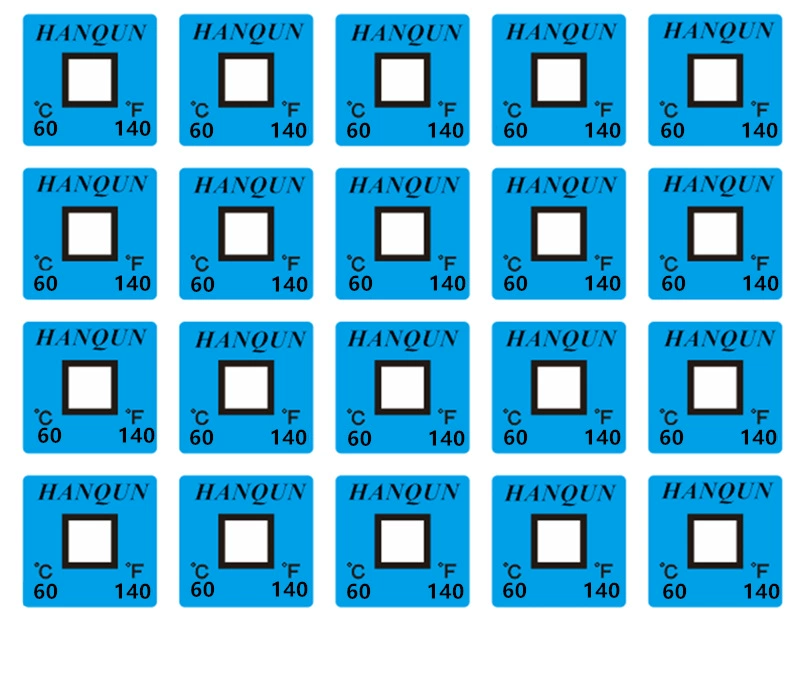 HWDJ-60 меняющая цвет бумага для измерения температуры Hanqun необратимый патч для измерения температуры индикатор температуры меняющий цвет патч температуры чувствительная к температуре полоса