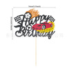 Cross -border cake a Happy BIRTHDAY birthday happy party horse racing theme cake plug -in