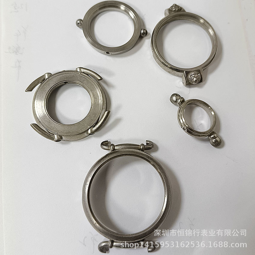 深圳光明表业工厂手表壳胚不锈钢钟表配件冷压铸304316L模具精铸