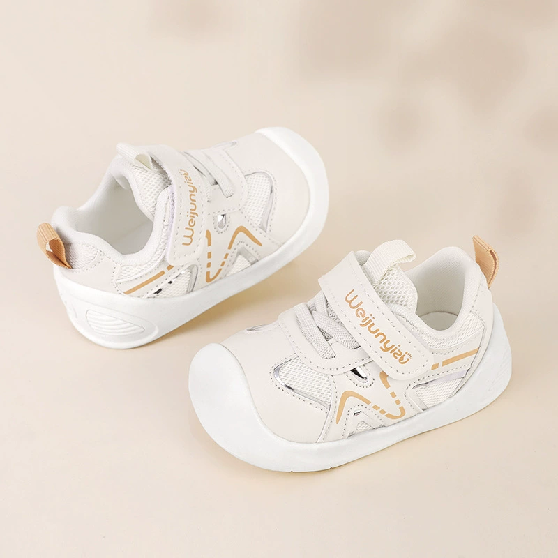 2024 новая весенняя и осенняя ходунка детская мягкая подошва нескользящая детская обувь 0-1-2 лет дышащая обувь для мальчиков