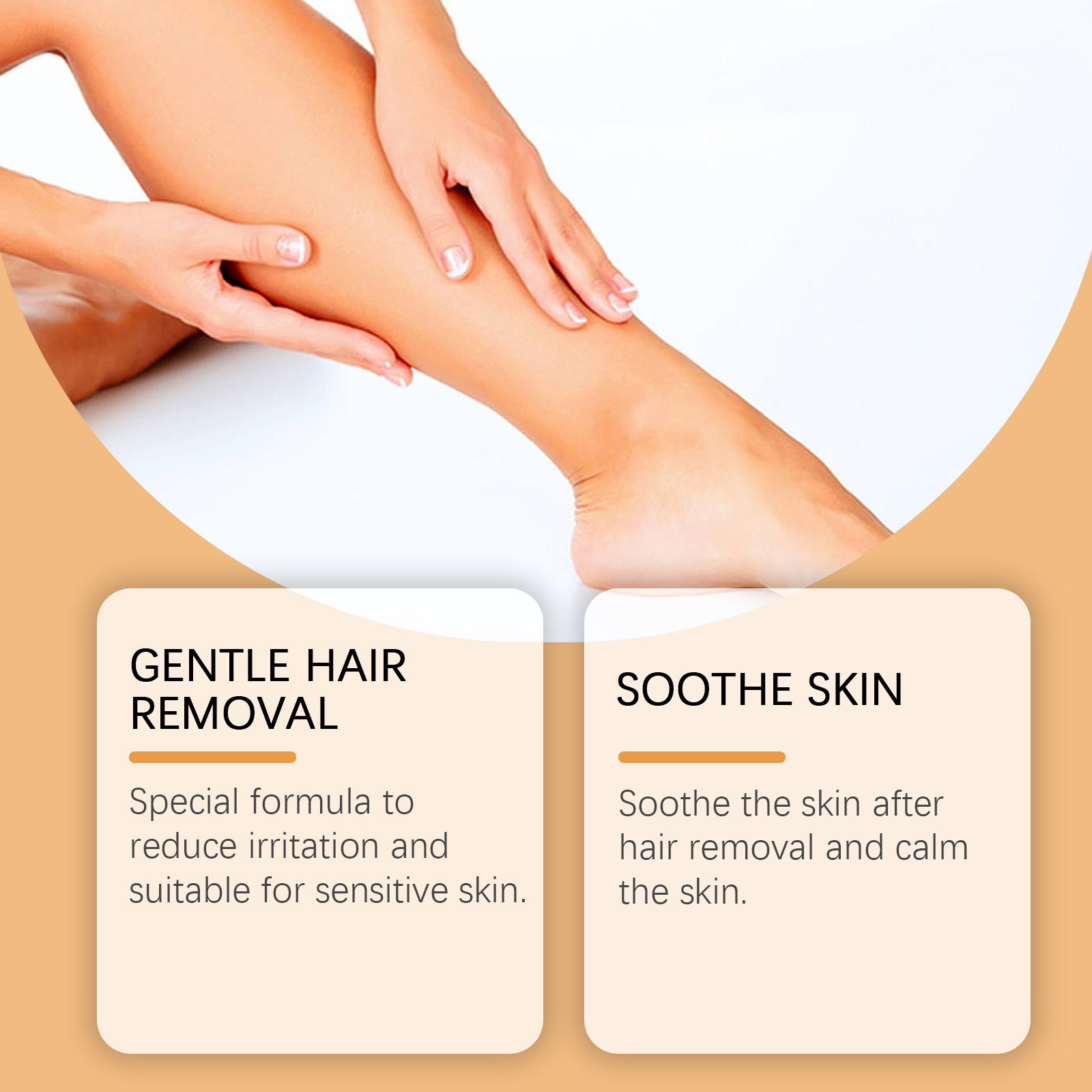 OUHOE Soft softener full body for face, hair removal, makes skin smoother and softer 2