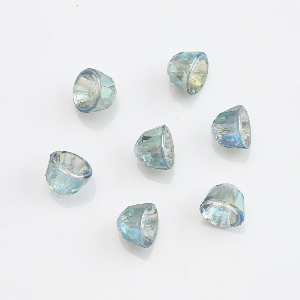 50 PCS/Package 7 * 8mm Hole 1~1.9mm Crystal Glass Solid Color Beads display picture 4