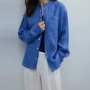夏季宽松长袖防晒衬衫