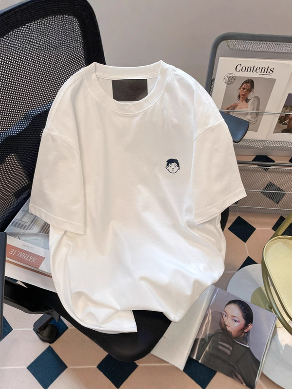 欧货潮牌趣味卡通短袖T恤男女夏季宽松复古小众chic港味体恤上衣|undefined