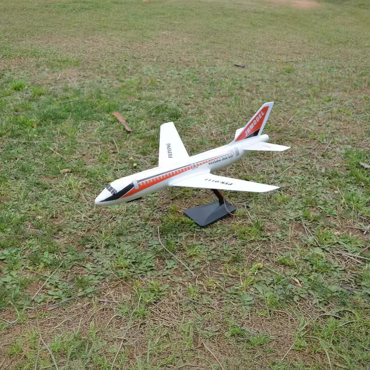 飞鹰号多功能弹射飞机豪华客机 波音747航空模型摆件手掷仿真立体