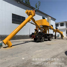 螺旋装卸机图片 粉煤灰砂石料325/400管径车螺旋装卸输送机