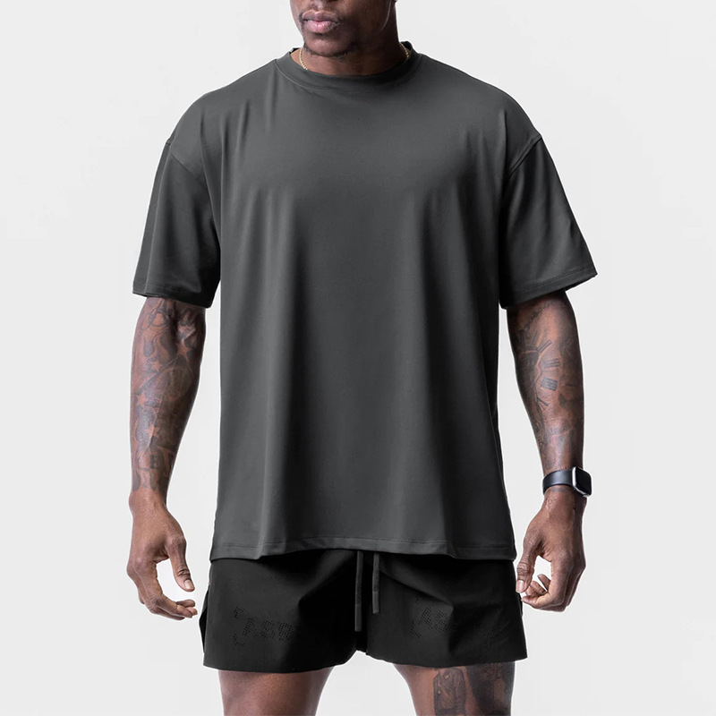 Men's Summer T-Shirt, American Style, Youth, Large Size, Round Neck, Quick-Drying, Short-Sleeved Men's T-Shirt, Versatile Sports Base Shirt Men's Summer T-Shirt, American Style, Youth, Large Size, Round Neck, Quick-Drying, Short-Sleeved Men's T-Shirt, Versatile Sports Base Shirt