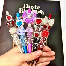 清仓成品串珠笔 DIY境外超火重工笔手工镶钻笔不退不换盲发