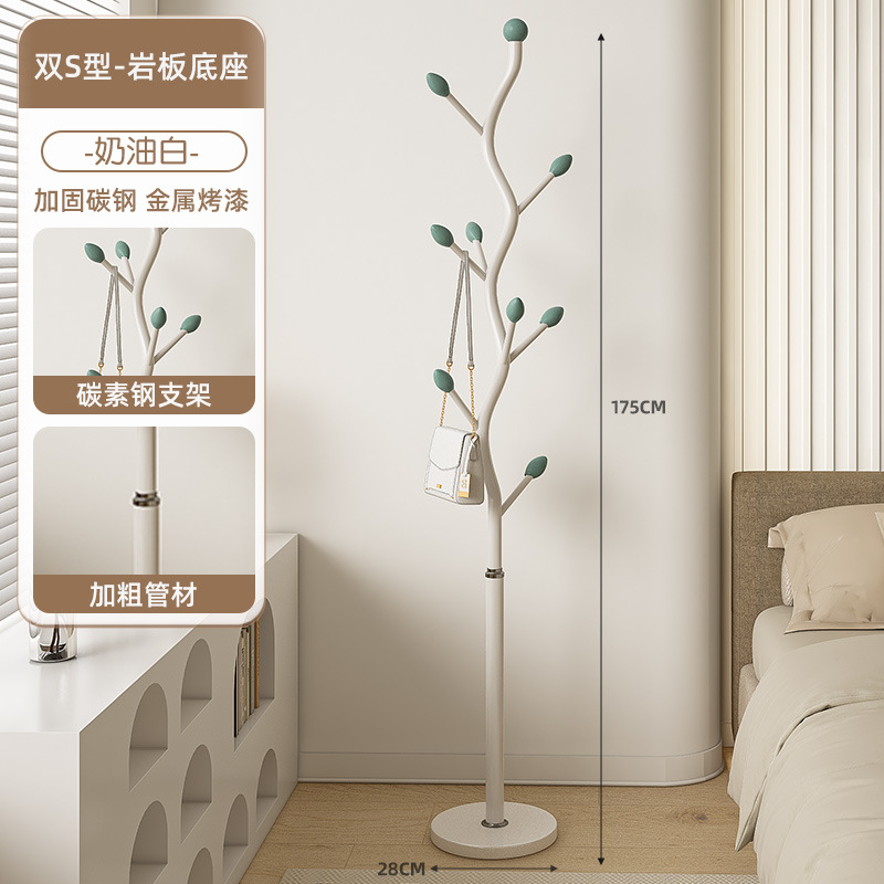 더블S 옷걸이-크림화이트 [두꺼운 화이트 대리석]