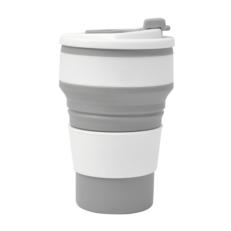 De silicona plegable taza de agua portátil de viaje taza de deportes al aire libre camping portátil plegable taza de café taza de agua de viaje