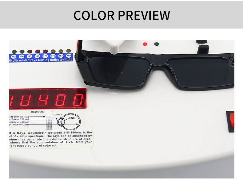 Retro Square Frame Sunglasses Wholesale display picture 3