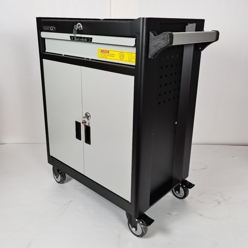 重型工具车移动工具车五金工具柜一抽对开门工具箱手推工具车汽修