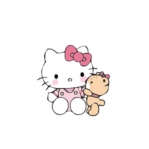 Cartoon Cute KT Cat Hello Kitty Electric Car Sticker Luggage Sticker Laptop iPad Big Belly Water Cup Sticker