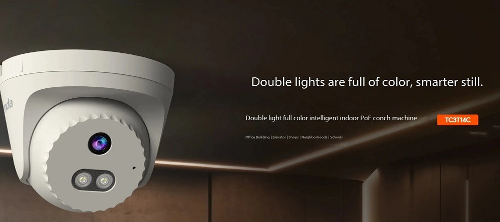 Tenda 4MP POE and DC IP Camera Full-Color  IP67 Waterproof