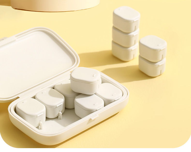 FaSoLa家用药盒分装便携式随身迷你收纳盒大容量7天早中晚药片盒详情9