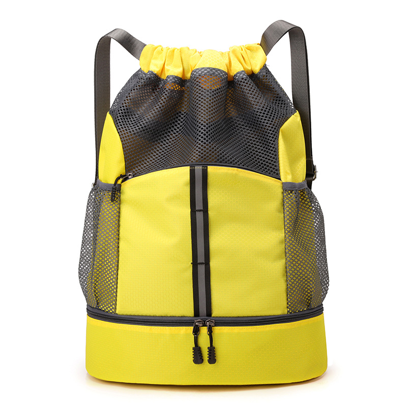 Mochila deportiva de separación seca y húmeda al aire libre mochila de cuerda a prueba de salpicaduras mochila deportiva al aire libre mochila