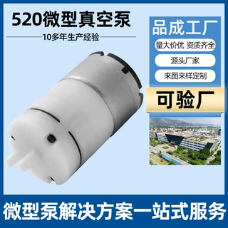 厂家定制微型真空泵 520电动抽气泵 补水注氧仪气泵 小型真空泵