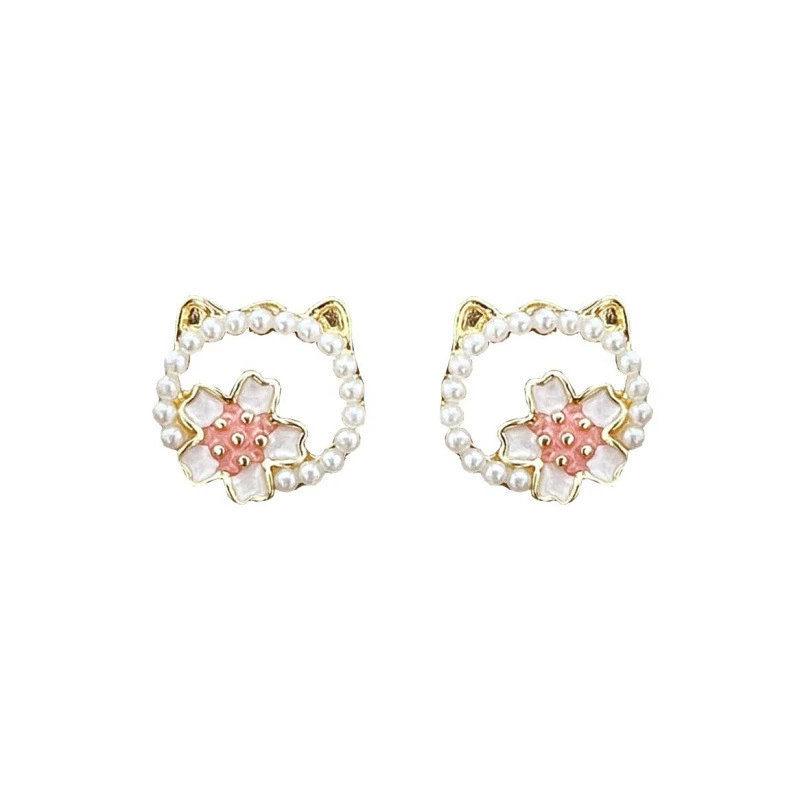 Серьги, S925 серебряный штифт, жемчужный бант, корейский стиль, элегантный минимализм