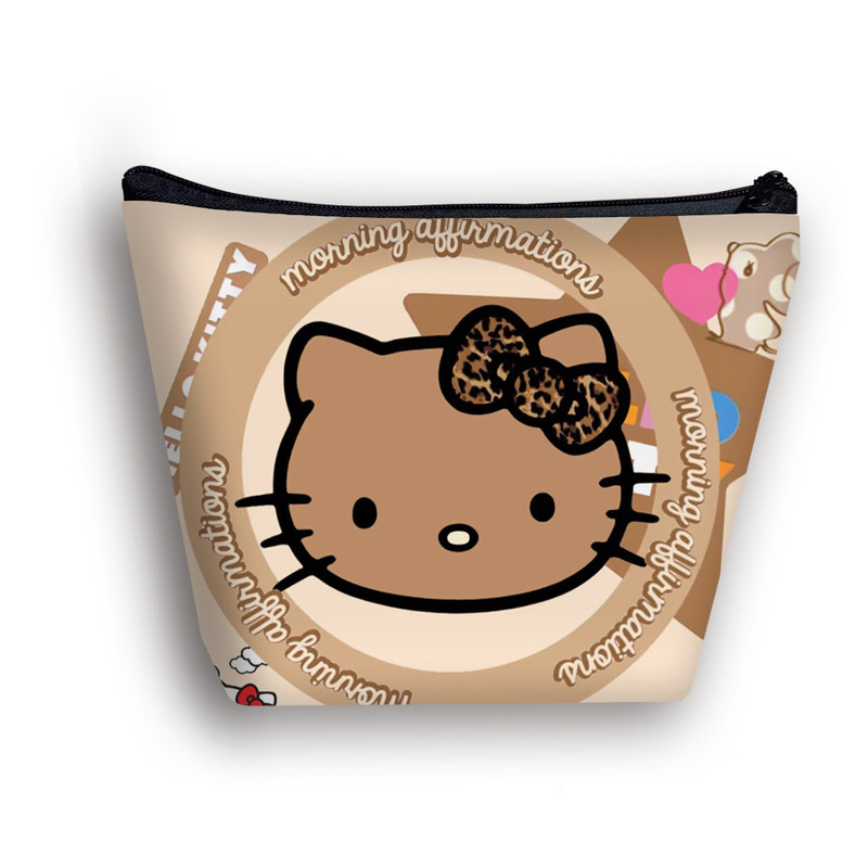 黑皮HelloKitty化妆包印花儿童洗漱包旅行女生简约收纳包包包批发|undefined