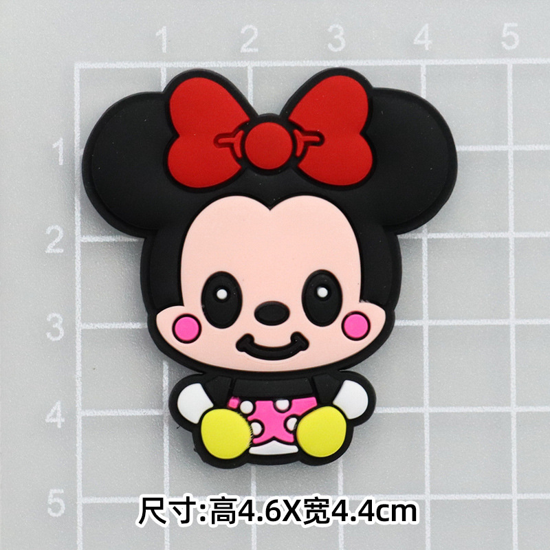 大小ミッキーミニーミッキーマウス DIY 漫画装飾アクセサリー携帯電話ケースパッチ下駄スリッパバックルステッカー|undefined
