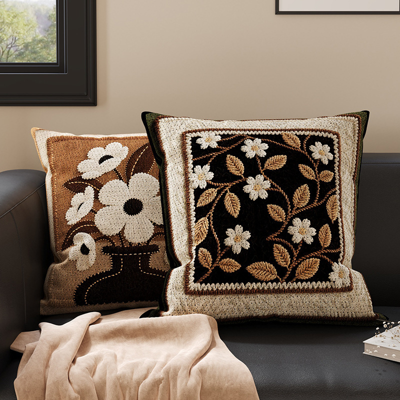Vintage-Style Sofa Cushion, Retro Home Pillow, Headboard Bed Pillow, Cushion for Bay Window, with Removable Core and Washable Cover Vintage-Style Sofa Cushion, Retro Home Pillow, Headboard Bed Pillow, Cushion for Bay Window, with Removable Core and Washable Cover