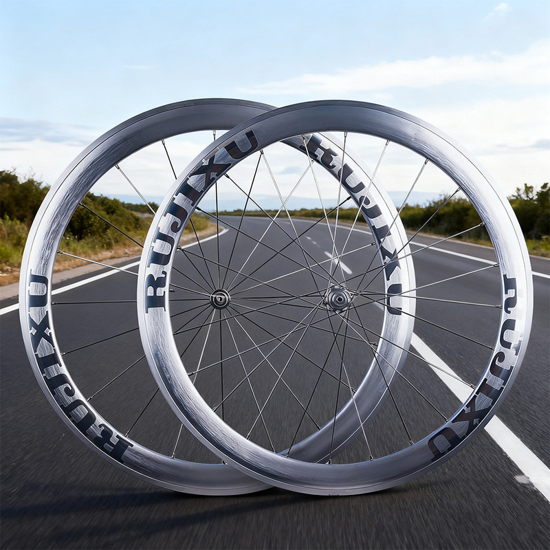 36t Ratchet 700C Silver Frame Height 50mm V/C Rim Brake Road Bike Wheelset Aluminum Alloy 36t Ratchet 700C Silver Frame Height 50mm V/C Rim Brake Road Bike Wheelset Aluminum Alloy