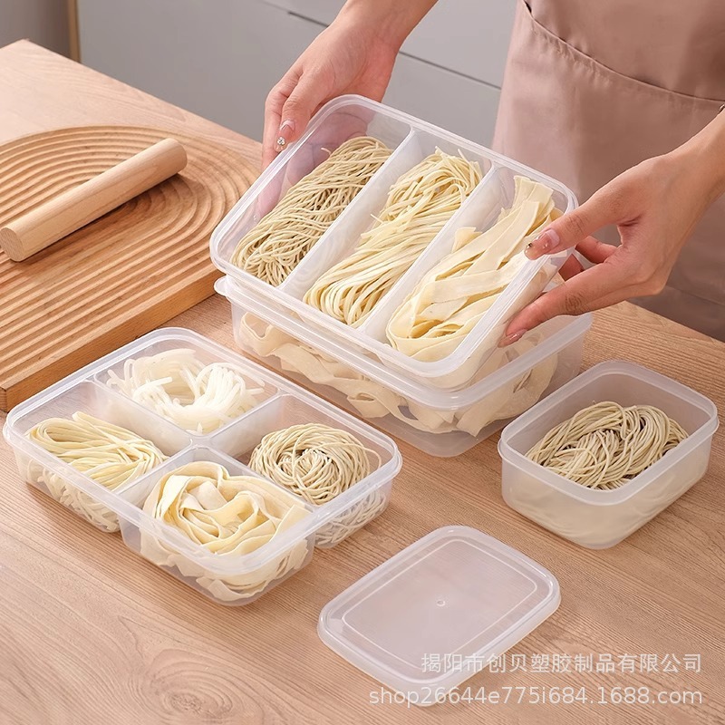 ヌードル収納ケース食品級ウェットヌードル収納ケース手作りヌードルラーメン缶冷蔵庫保存ケース分注ケース|undefined