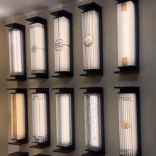 现货 不锈钢仿云石LED户外防雨壁灯 新中式别墅围墙灯