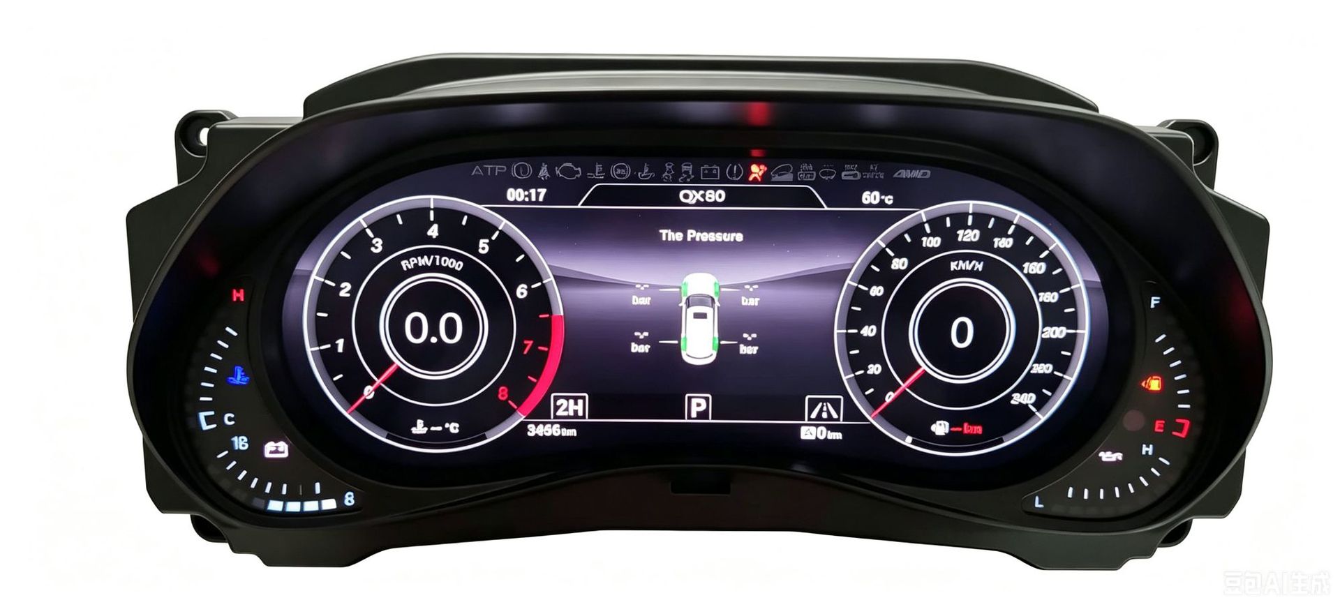 Suitable for Nissan Patrol Y62 and Infiniti Qx Series Modification and Upgrade to Full Lcd Instrument Panel 12.3inch