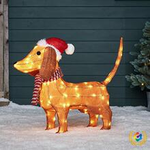 ?�D�c���}�QͥԺ�b�Dachshund Dog Light Up Outdoor Figure