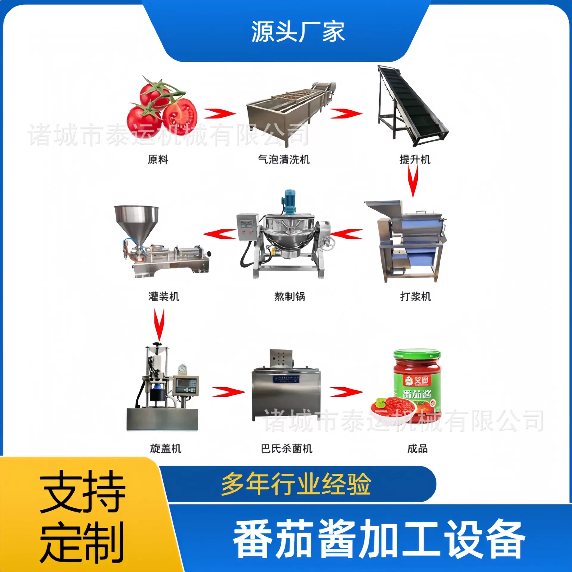 番茄酱加工设备小型番茄汁生产 线果酱生产机器番石榴加工设备