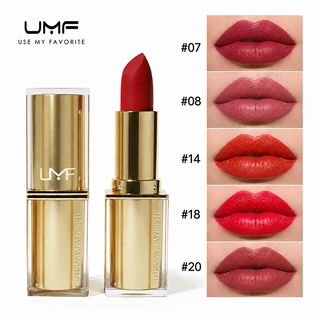 UMF滋润保湿唇膏不易沾杯持久不易掉色丝绒易上色欧美跨境口红