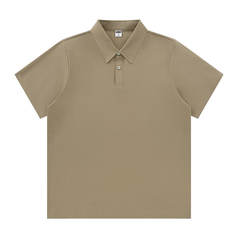 7A antibacteriano cuatro cierre Solona marca de moda con solapa de manga corta polo ropa de trabajo camisa cultural ropa personalizada