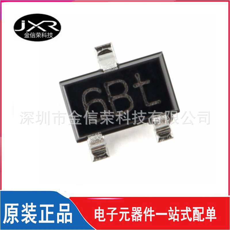 BC817-25W  丝印 6Bt 封装 SOT-323 45V，500mA NPN通用晶体管