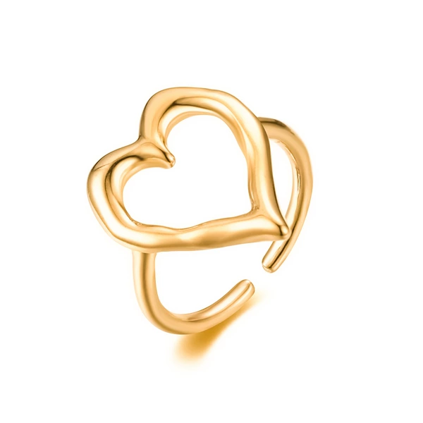 One size ring stainless steel, R06036 model, 750 sample gold
