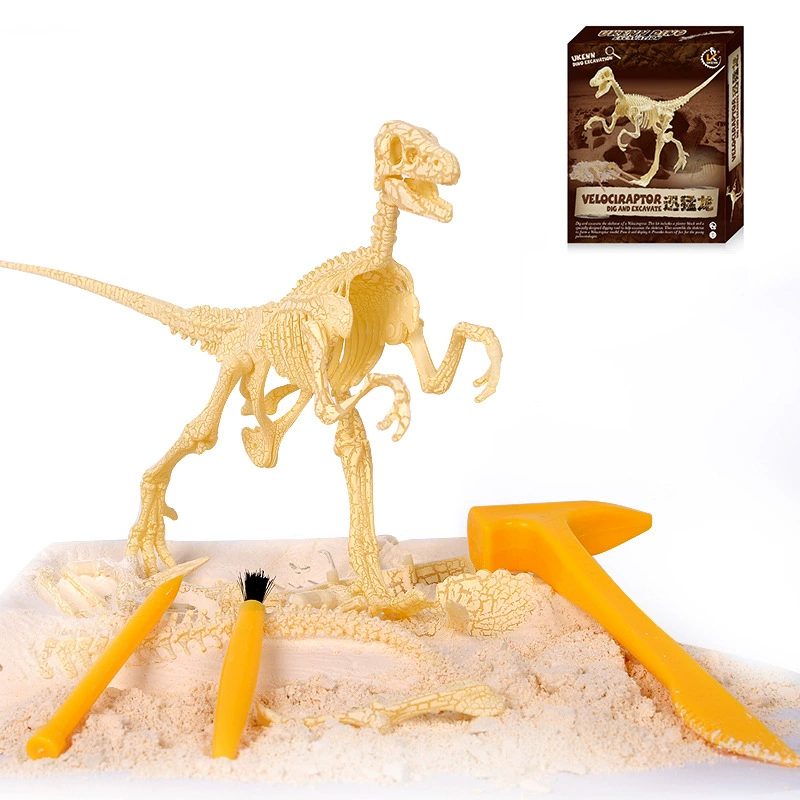 Constructor, dinosaur, skeleton, archeological toy, archaeological excavations, fossil, science and technology