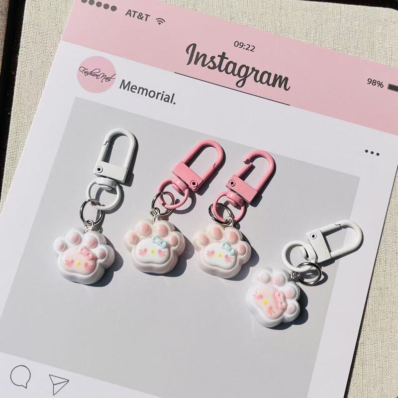 Cute Bell Cat Paw Keychain Cartoon Bag Pendant Decoration Girl Backpack Charm Best Friend Gift Cute Bell Cat Paw Keychain Cartoon Bag Pendant Decoration Girl Backpack Charm Best Friend Gift