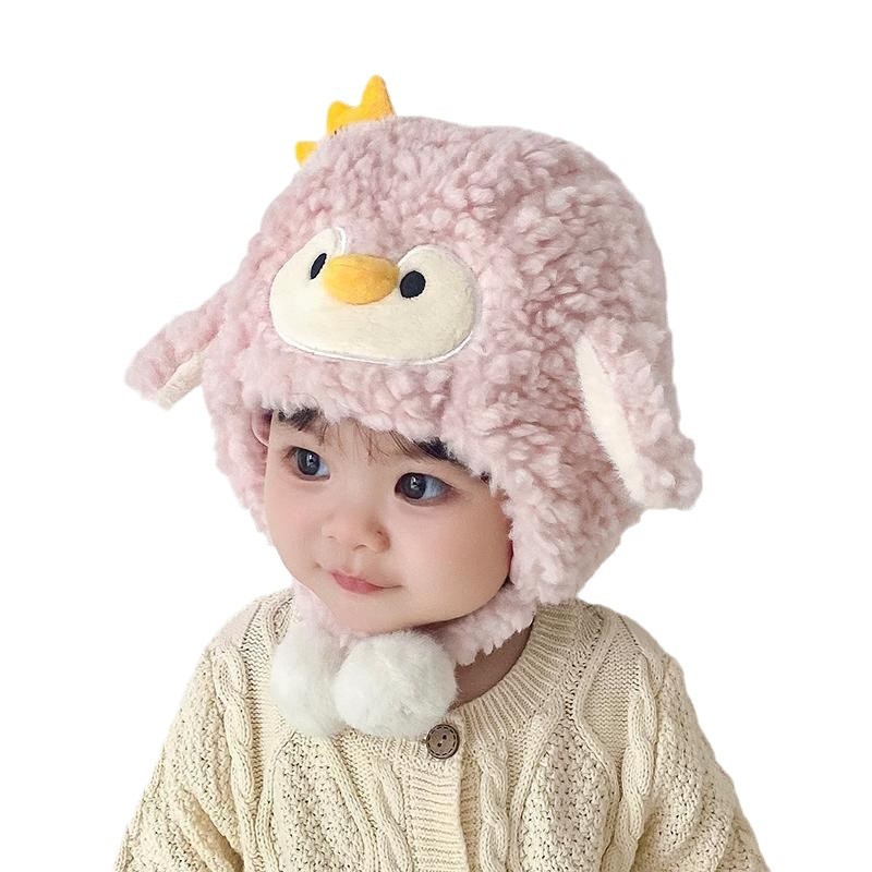 Sombreros de invierno para bebés, gorras de protección de orejas, gorras de peluche para bebés, niñas y niñas, otoño y invierno, gorras de rayos