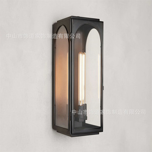 American Lamps Outdoor Courtyard Lights Private House Villa Gate Aisle Corridor Decorative Lighting Atmosphere Lights All Copper Wall Lights