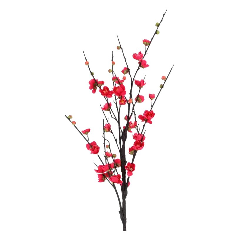 Simulación de ciruela ciruela china invierno decoración del hogar arreglo floral pastoral rama de ciruela accesorios de decoración suave fábrica de flores falsas al por mayor