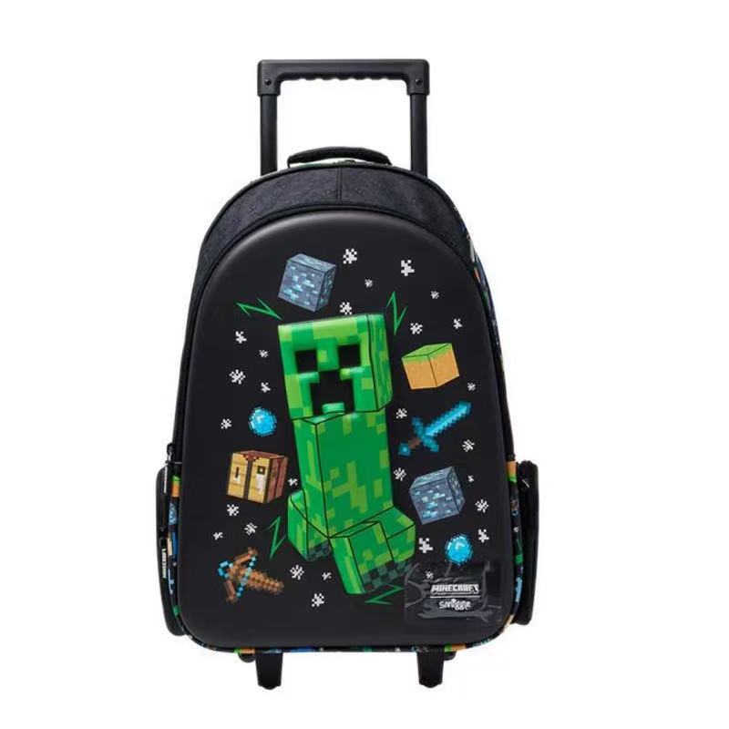 Cadena dedicada mochila escolar australiana smiggle trolley mochila escolar de remolcador de dibujos animados de gran capacidad mochila para estudiantes de primaria y secundaria