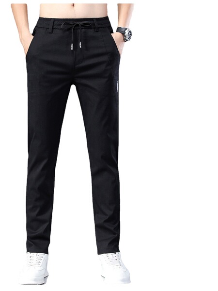 Blue silk summer thin jeans