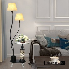 现代简约风超亮客厅落地灯沙发带茶几装饰网红创意卧室智能床头灯